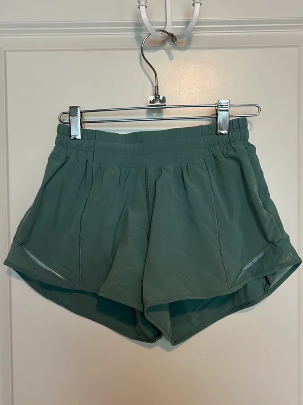 Seafoam Green Lululemon Hotty Hot Shorts